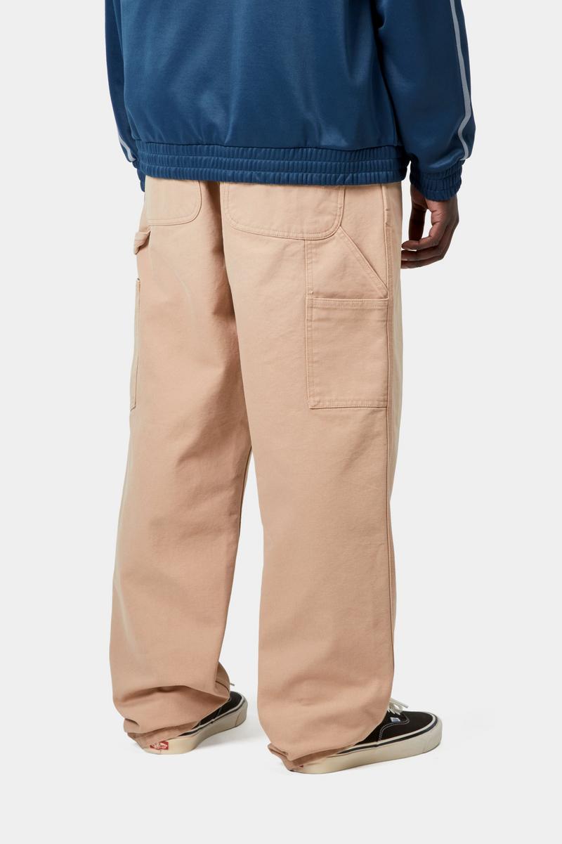Carhartt Single Knee Pant - Dusty H Brown, Stone canvas