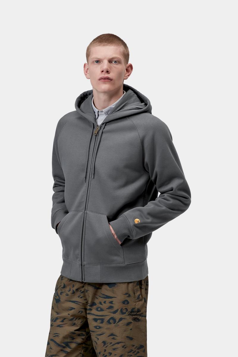 Carhartt Hooded Chase Jacket - Styx / Gold