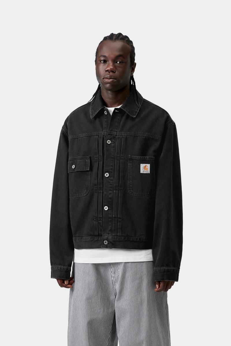 Carhartt Belmar Jacket - Black, Stone washed