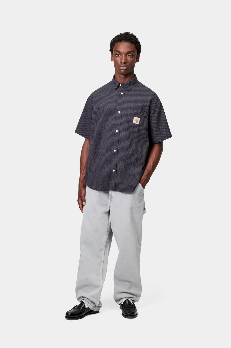 Carhartt Single Knee Pant - Black, Chalk wash
