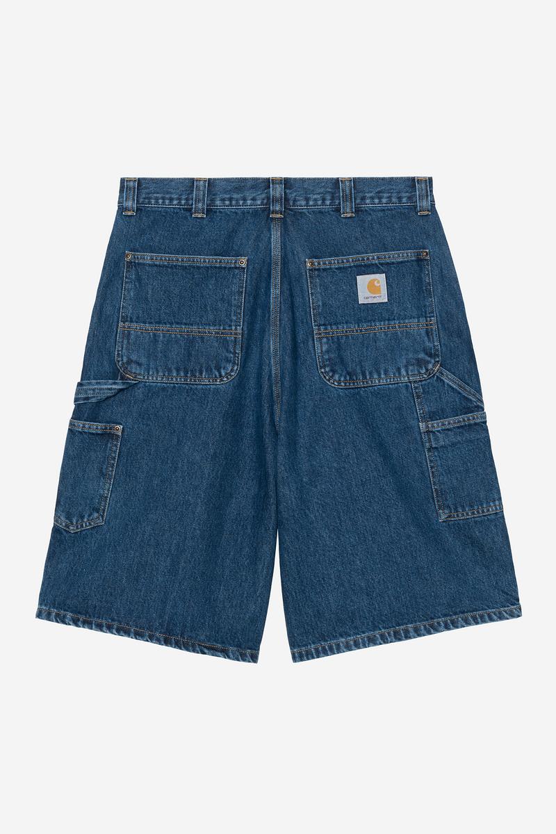 Carhartt OG Double Knee Short - Blue, Stone washed