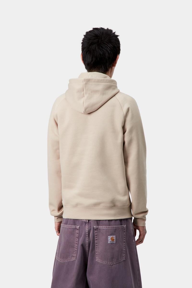 Carhartt Hooded Chase Sweatshirt - Fleur De Sel / Gold