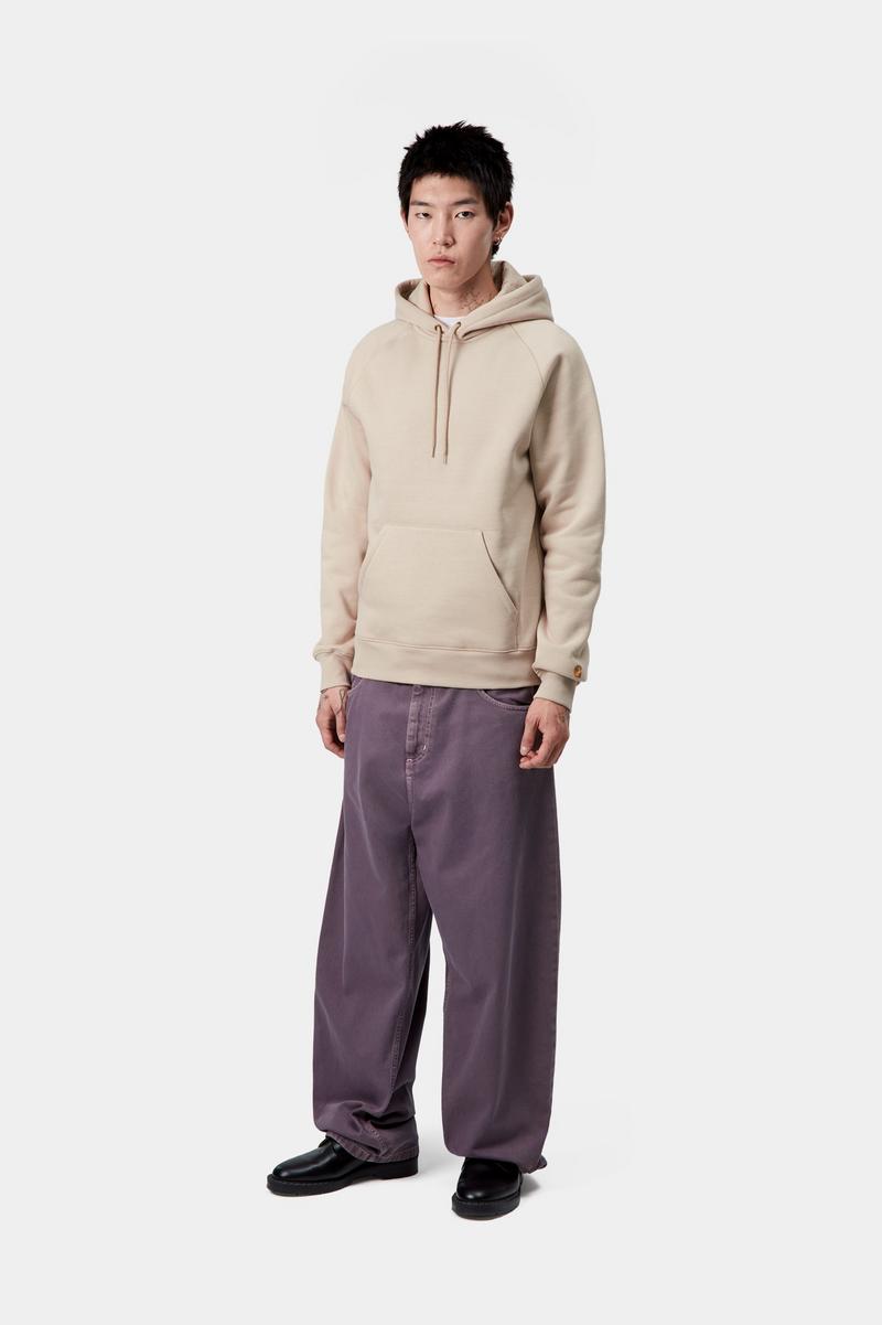 Carhartt Hooded Chase Sweatshirt - Fleur De Sel / Gold