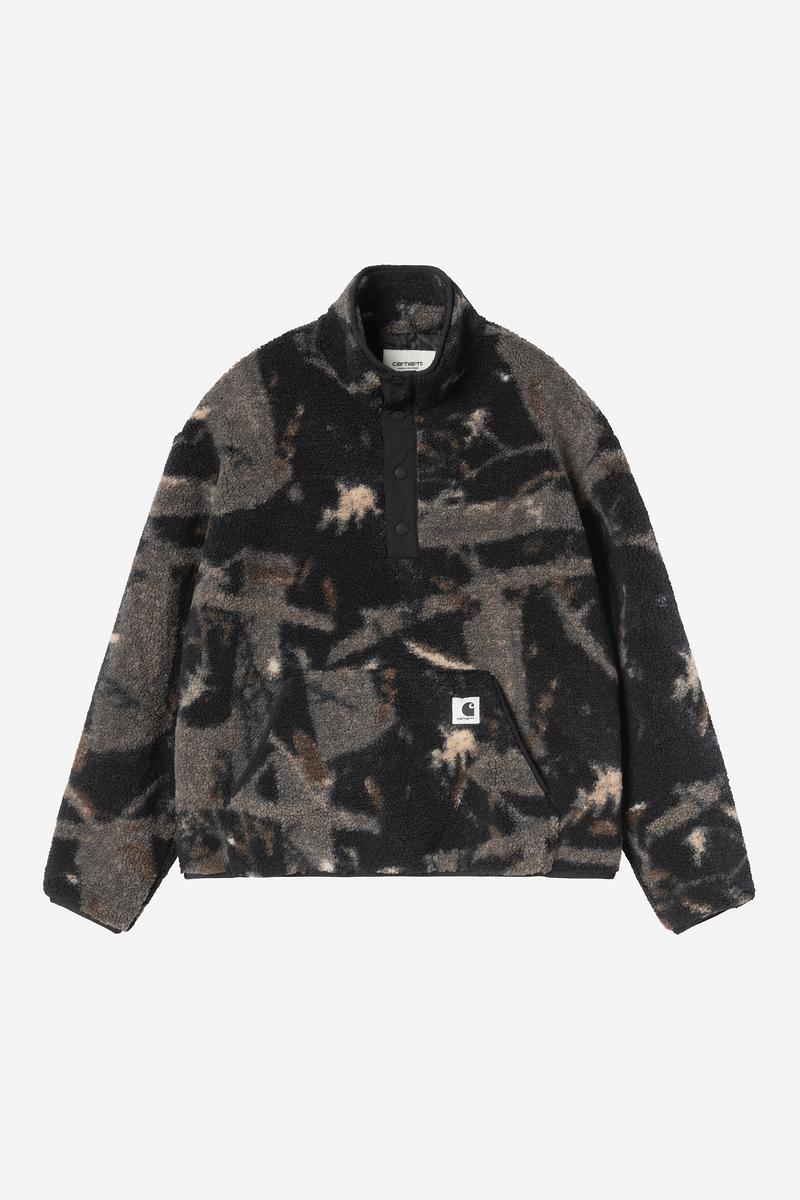 Carhartt Elliot High Neck Liner - Camo Feather Tree, Black / Black