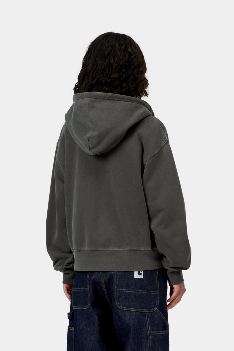 Carhartt Hooded Nelson Jacket - Black, Garment dyed