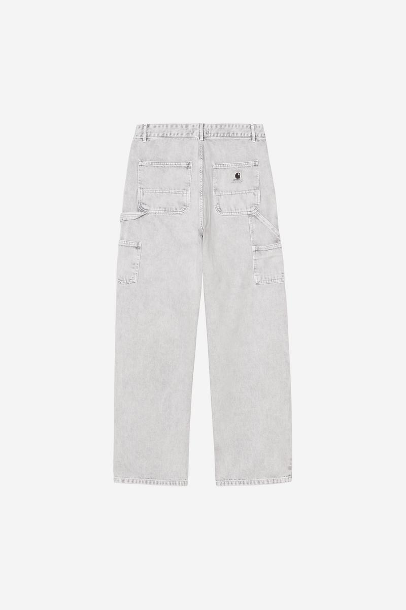 Carhartt Pierce Pant Straight - Black, Chalk wash
