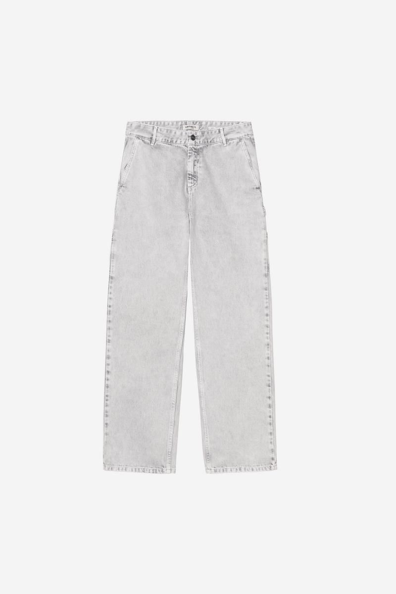 Carhartt Pierce Pant Straight - Black, Chalk wash