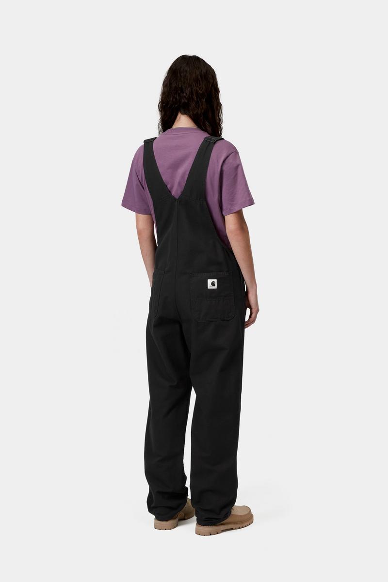 Carhartt Bib Overall Straight - Black, Rinsed