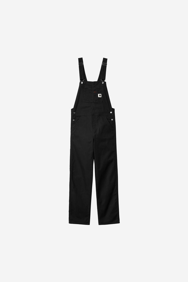 Carhartt Bib Overall Straight - Black, Rinsed