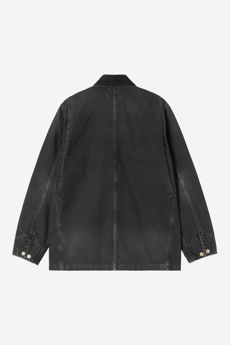 Carhartt OG Chore Coat - Black / Black, Destroy wash