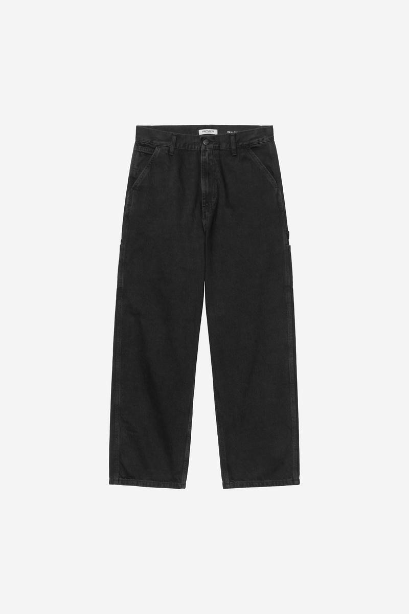 Carhartt Brandon Single Knee Pant - Black, Stone washed