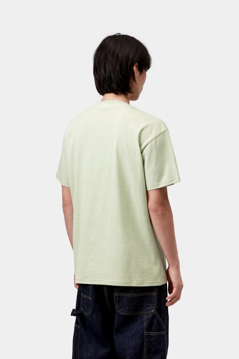 Carhartt S/S Helix Redux T-Shirt - Pale Olive, Garment dyed