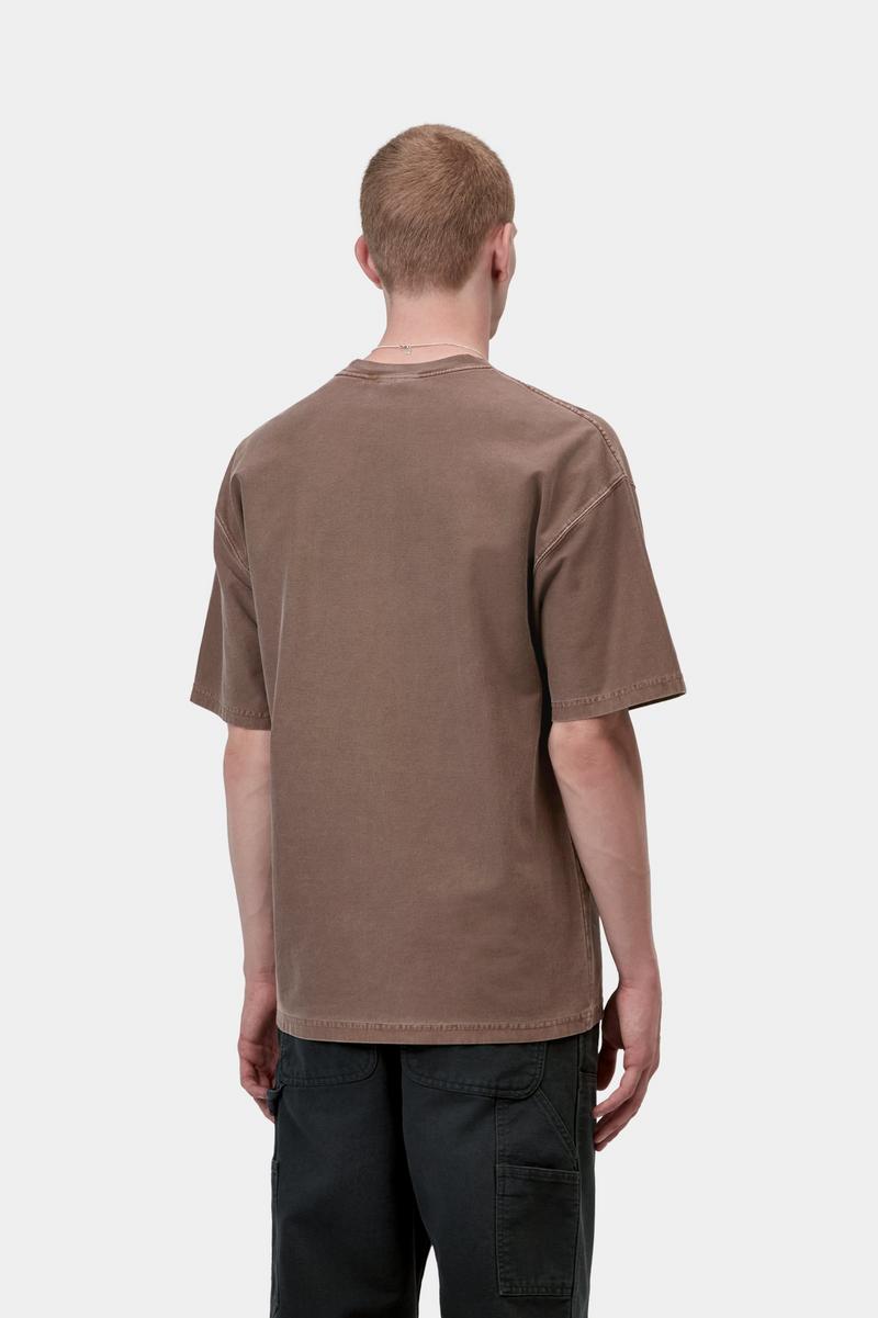 Carhartt S/S Loose Pocket T-Shirt - Tobacco, Garment dyed