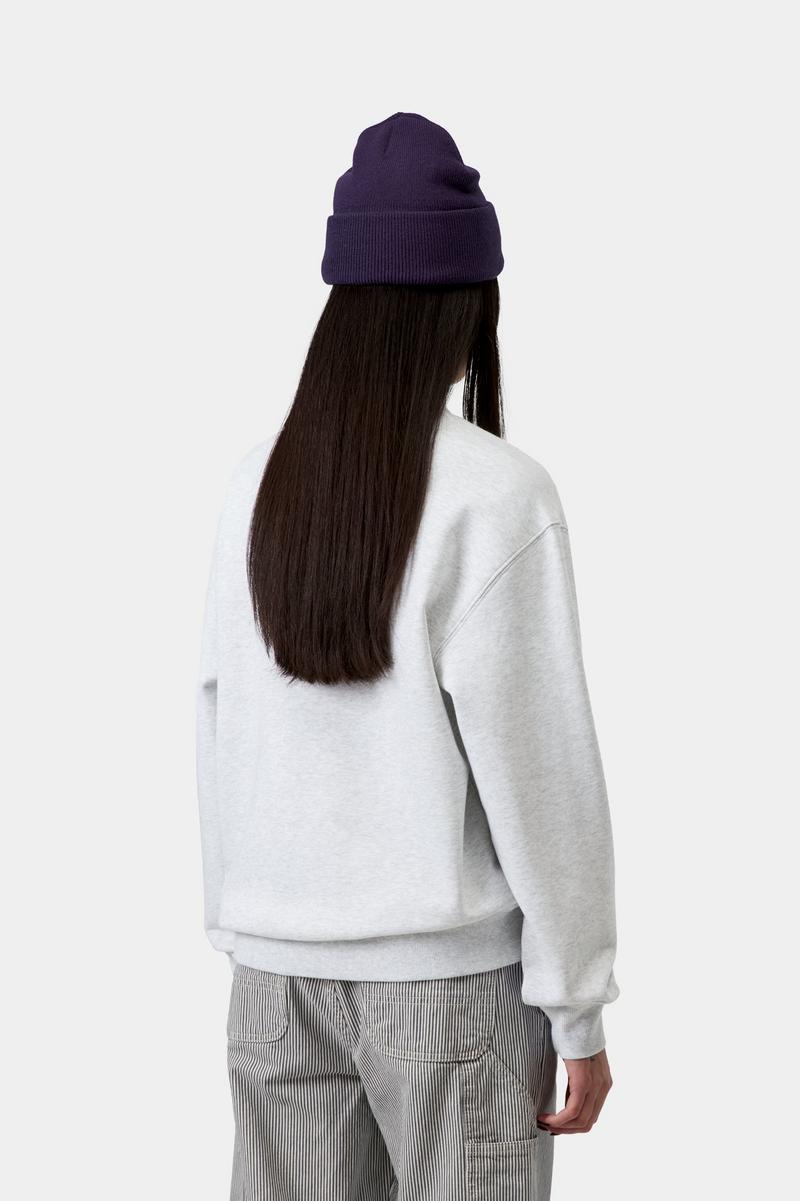 Carhartt Sweatshirt - Ash Heather / Velvet Green