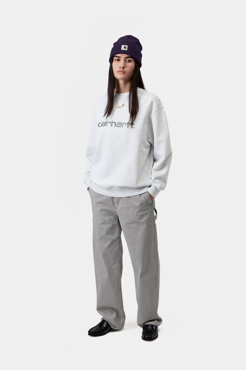 Carhartt Sweatshirt - Ash Heather / Velvet Green