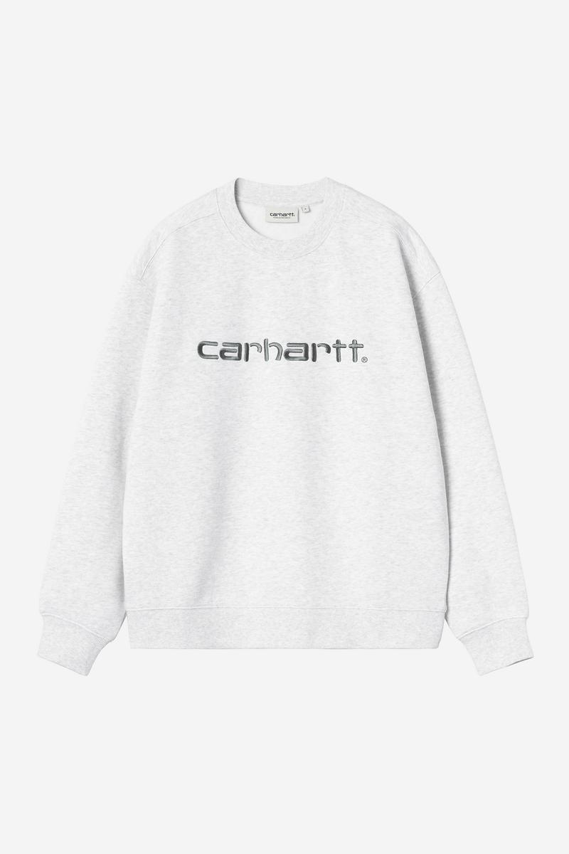 Carhartt Sweatshirt - Ash Heather / Velvet Green