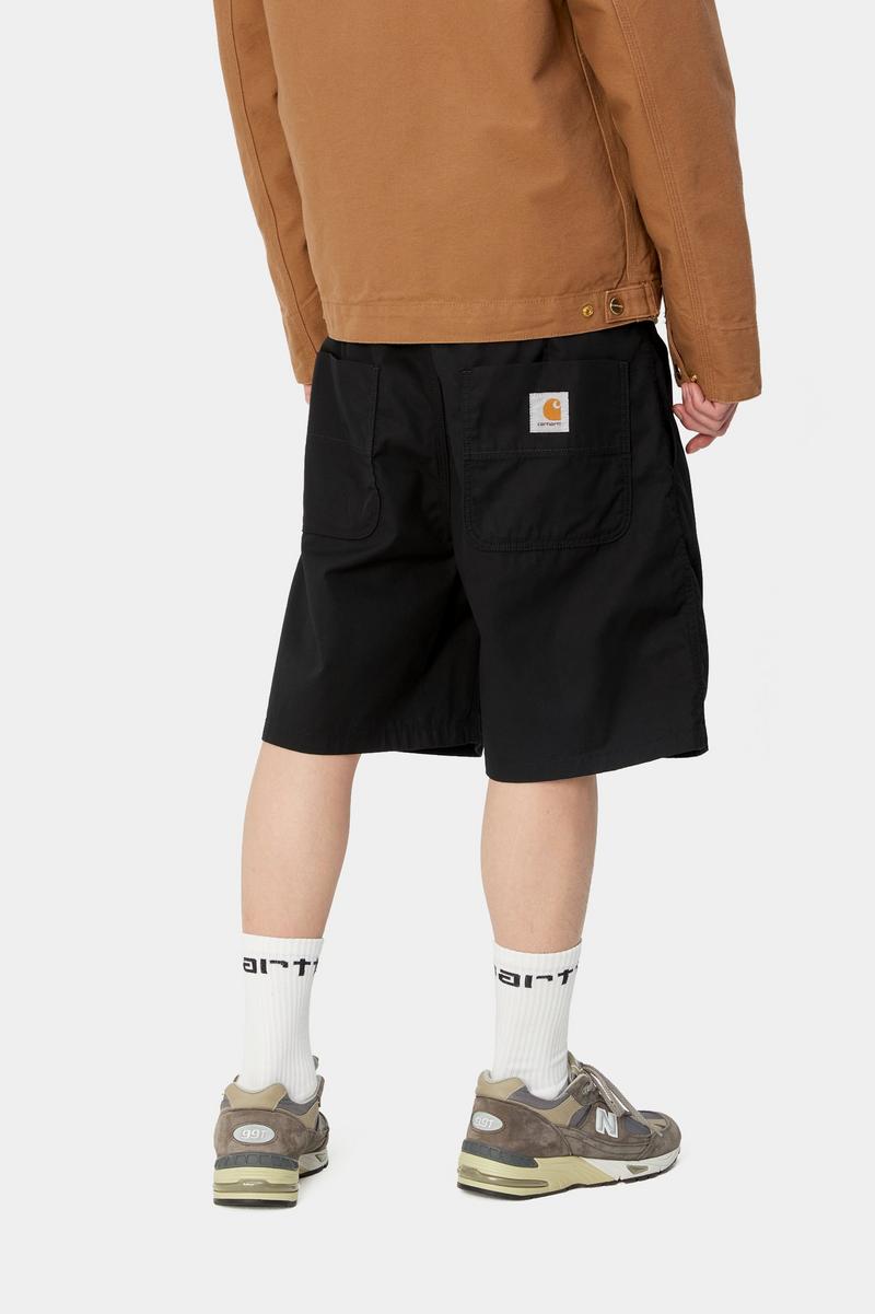 Carhartt Albert Short - Black, Rinsed