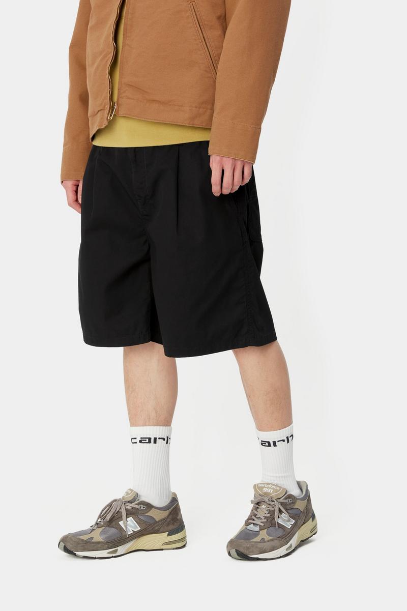 Carhartt Albert Short - Black, Rinsed