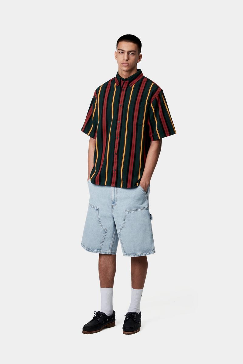Carhartt Double Knee Short - Blue, Heavy stone bleached