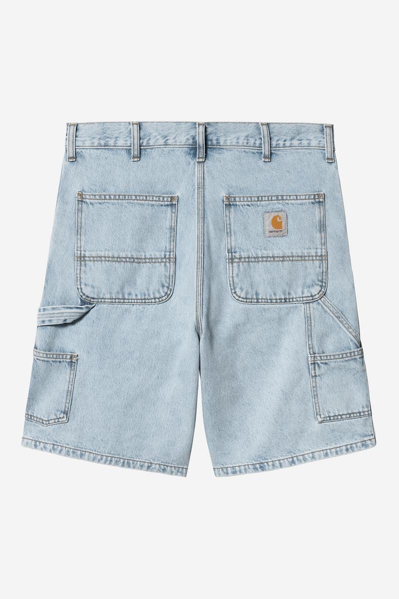 Carhartt Double Knee Short - Blue, Heavy stone bleached