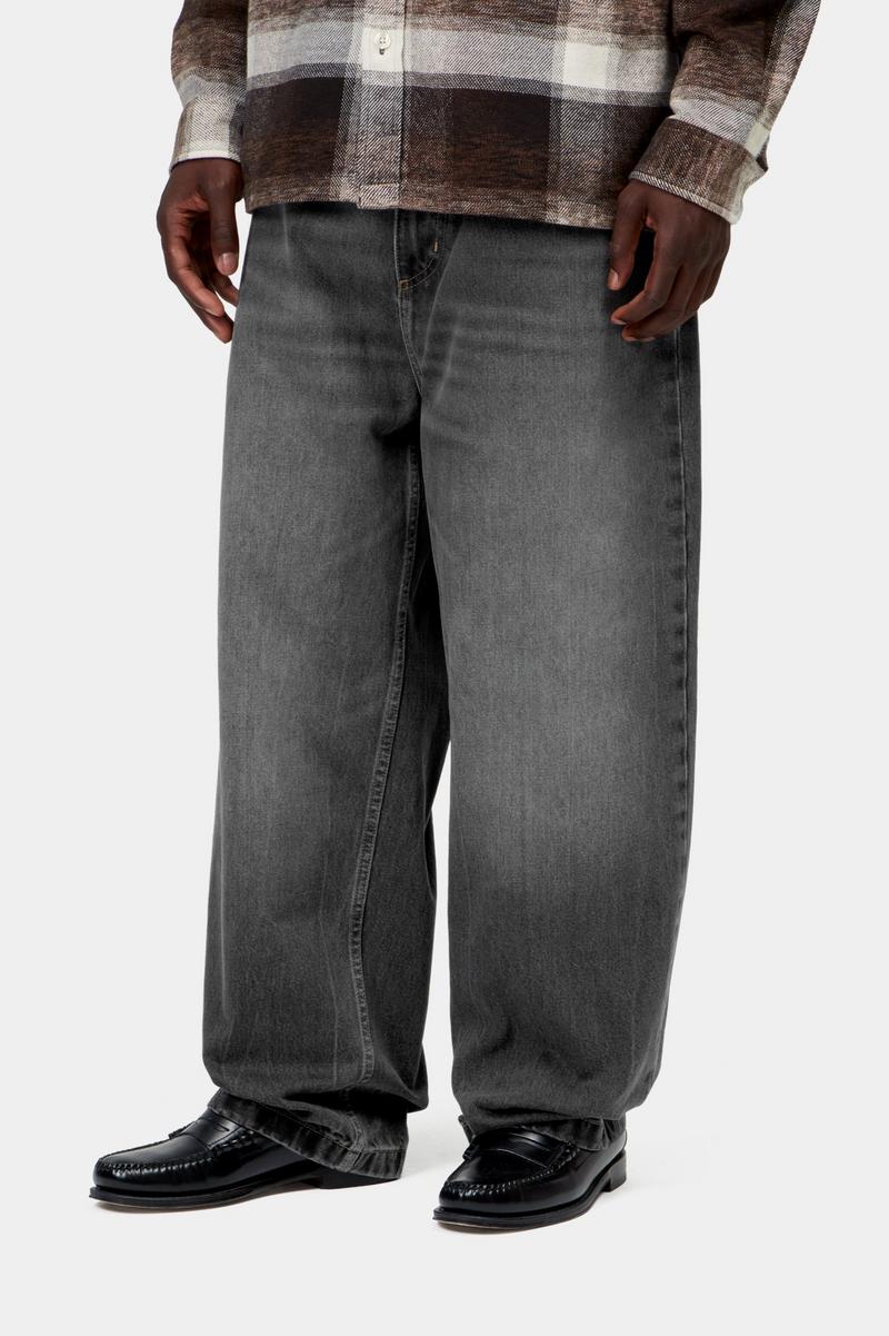Carhartt Brandon Pant - Black, Marble used wash
