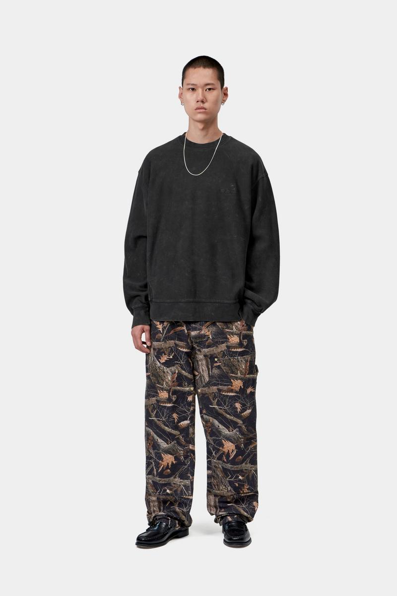 Carhartt Lambert Sweatshirt - Black, Moon wash