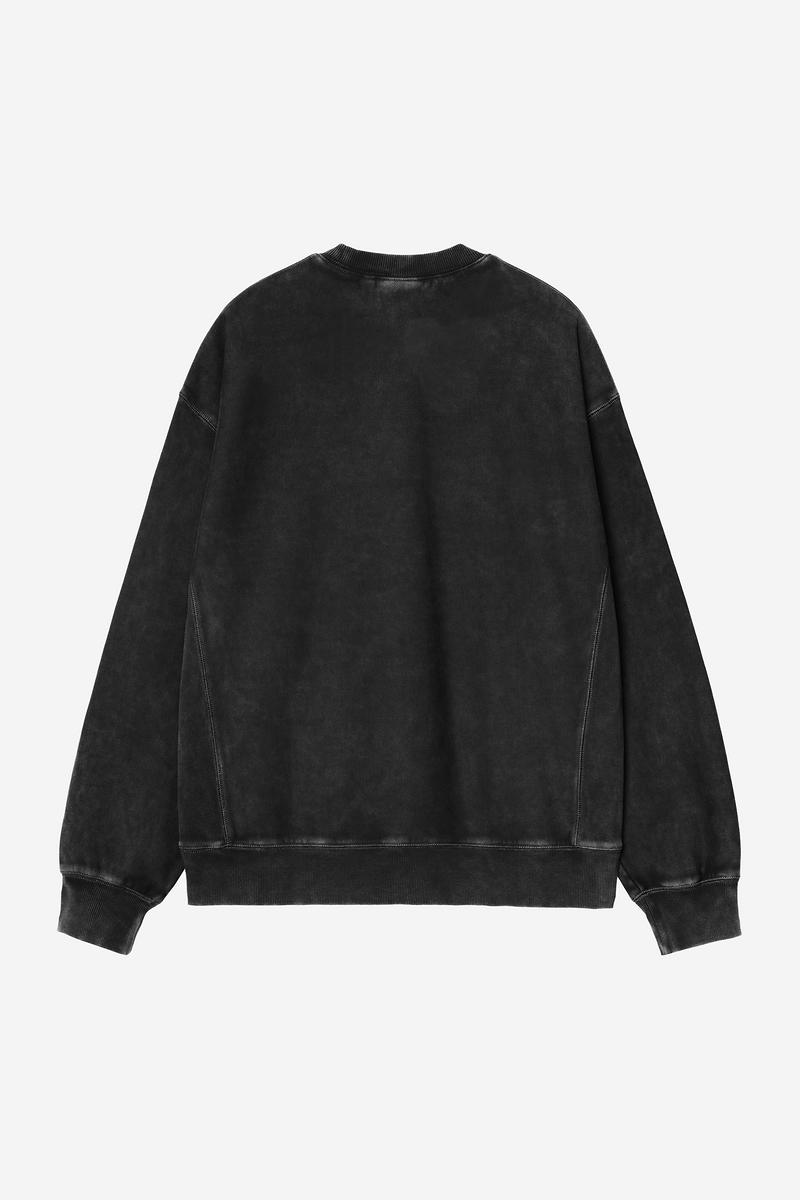 Carhartt Lambert Sweatshirt - Black, Moon wash