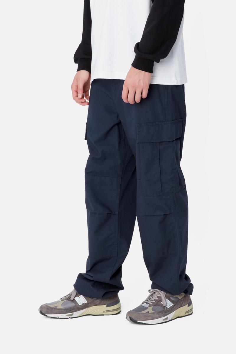 Carhartt Regular Cargo Pant - Air Force Blue, Rinsed
