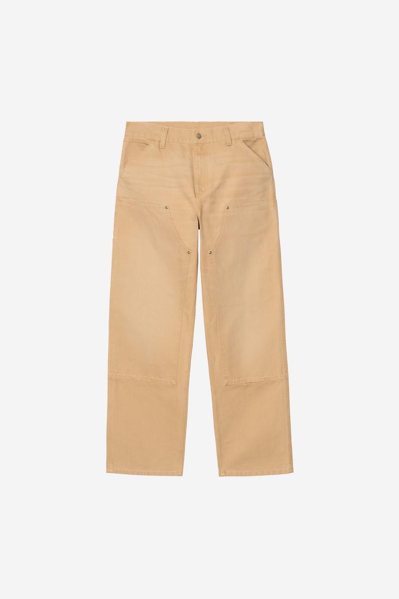 Carhartt Double Knee Pant - WIP Dusty H, Stone canvas