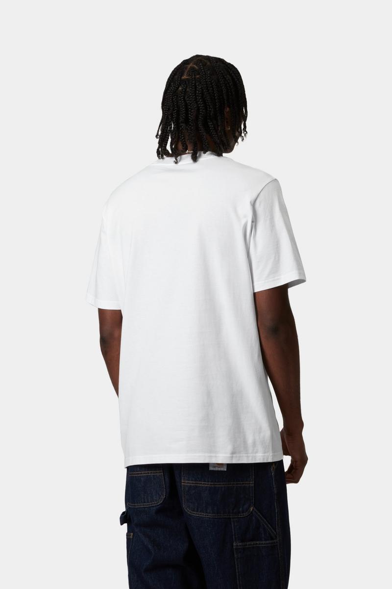 Carhartt S/S Script T-Shirt - White / Black