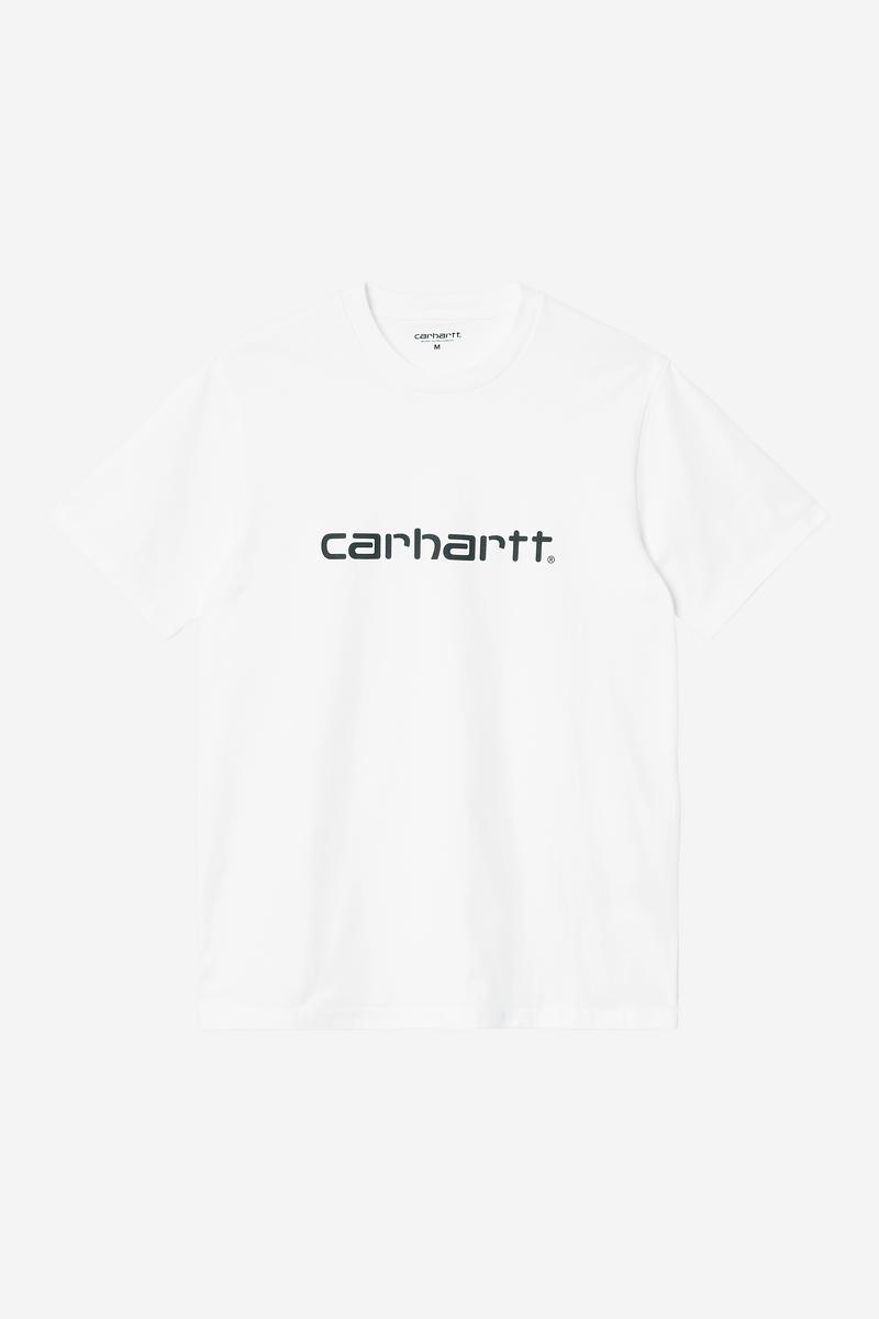 Carhartt S/S Script T-Shirt - White / Black