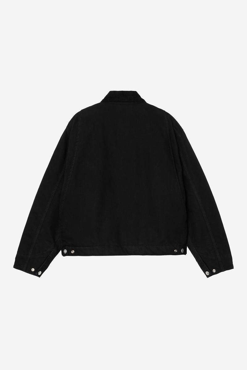 Carhartt OG Detroit Jacket (Winter) - Black / Black, Rinsed