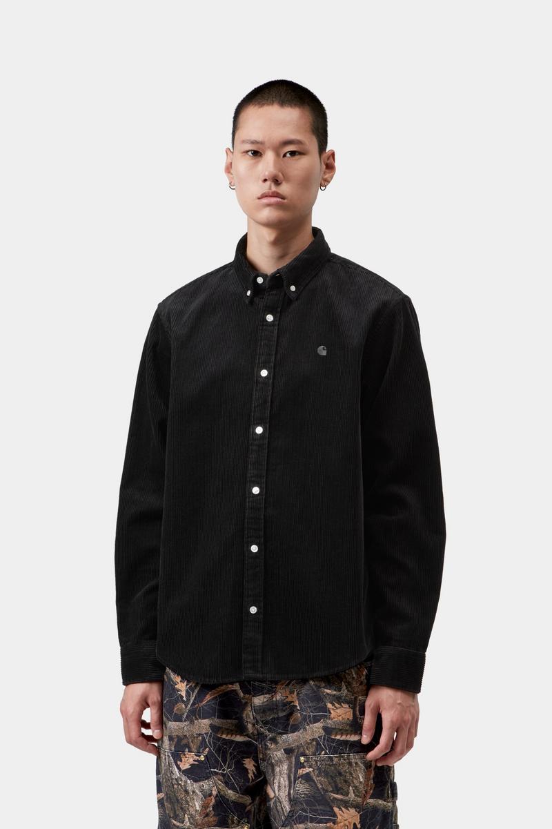 Carhartt L/S Madison Cord Shirt - Soot