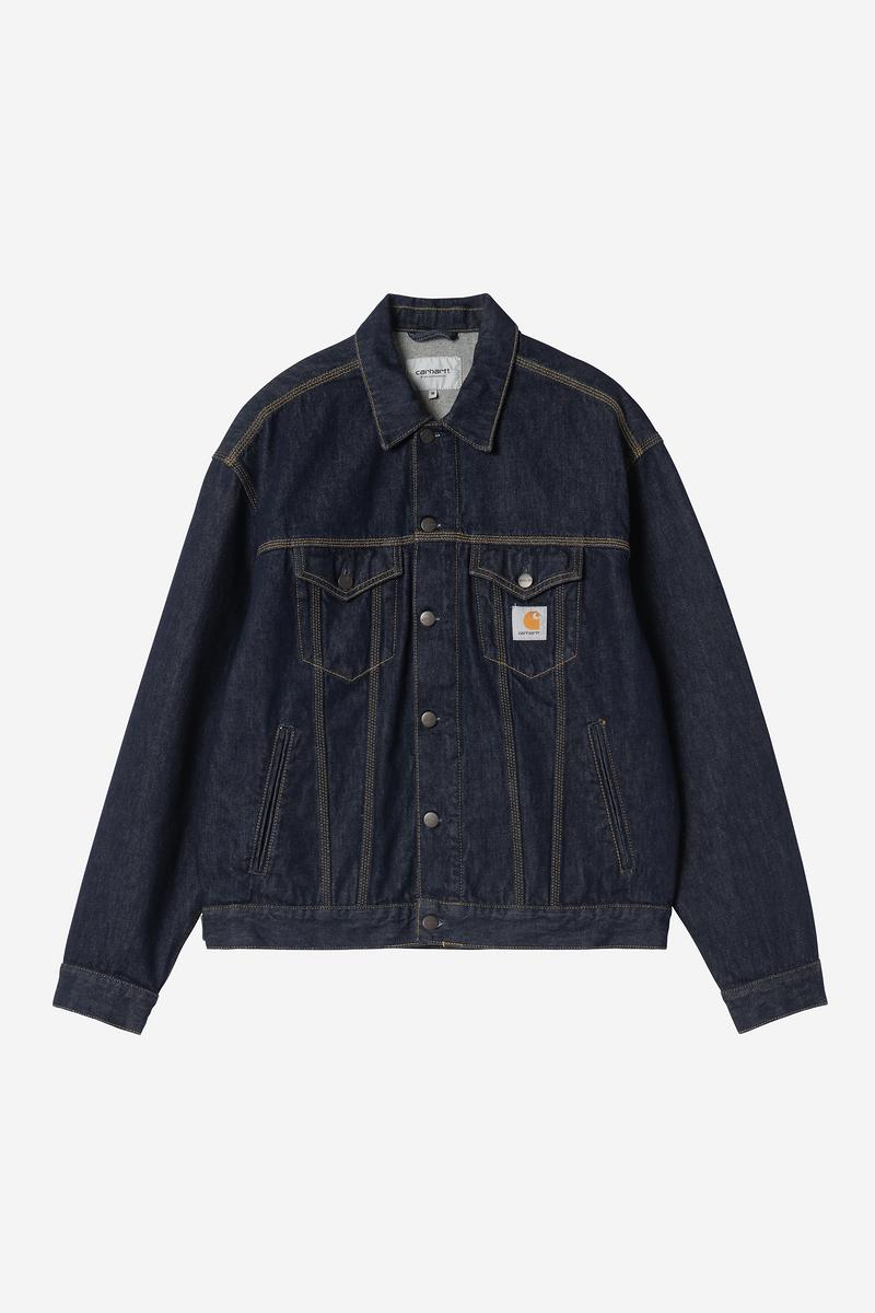 Carhartt Helston Jacket - Blue, Rinsed