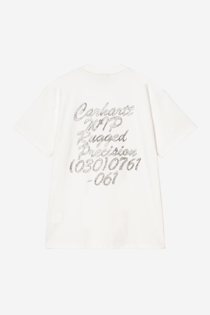 Carhartt S/S Hatching Script T-Shirt - Wax, Garment dyed