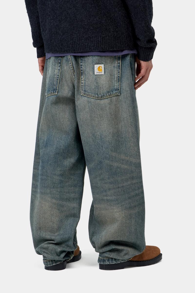 Carhartt Brandon Pant - Blue, Worn used wash