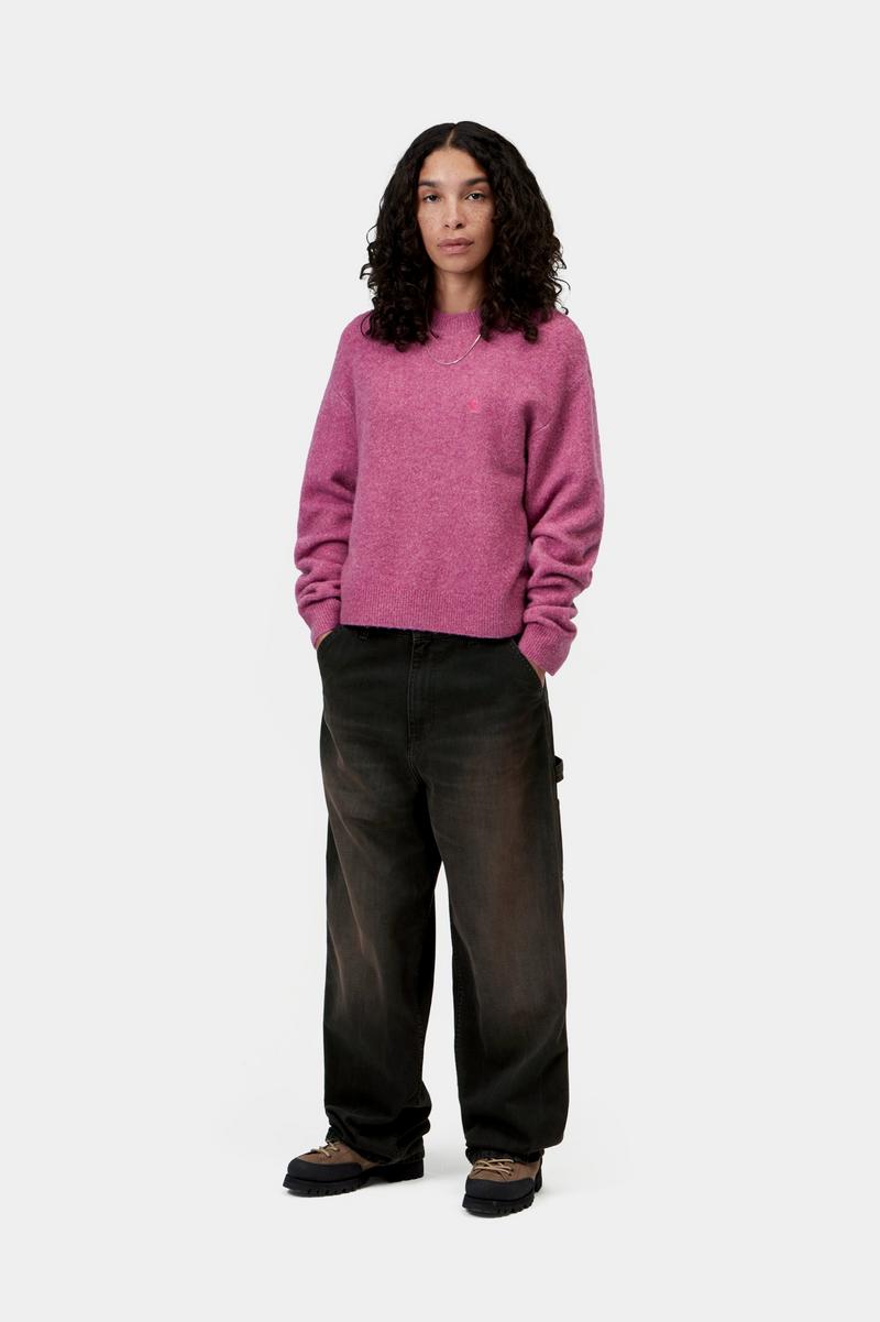 Carhartt Brandon Single Knee Pant - Black, Tobacco used wash