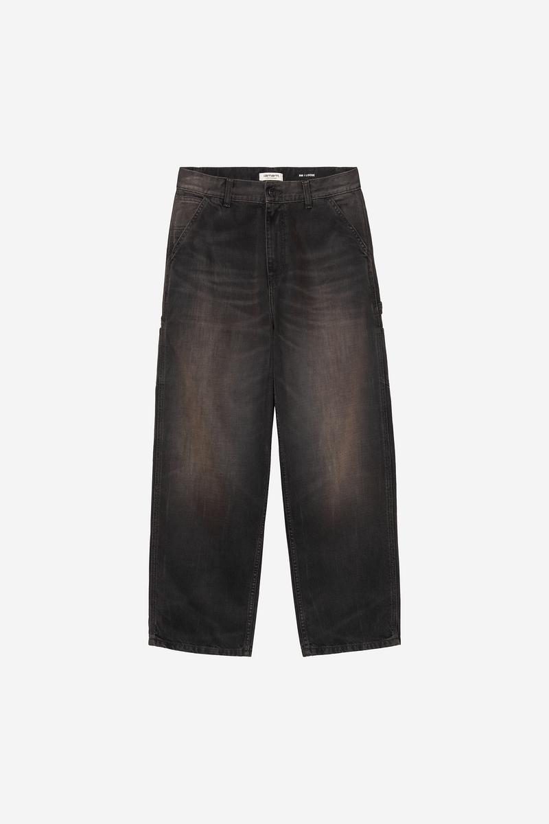 Carhartt Brandon Single Knee Pant - Black, Tobacco used wash