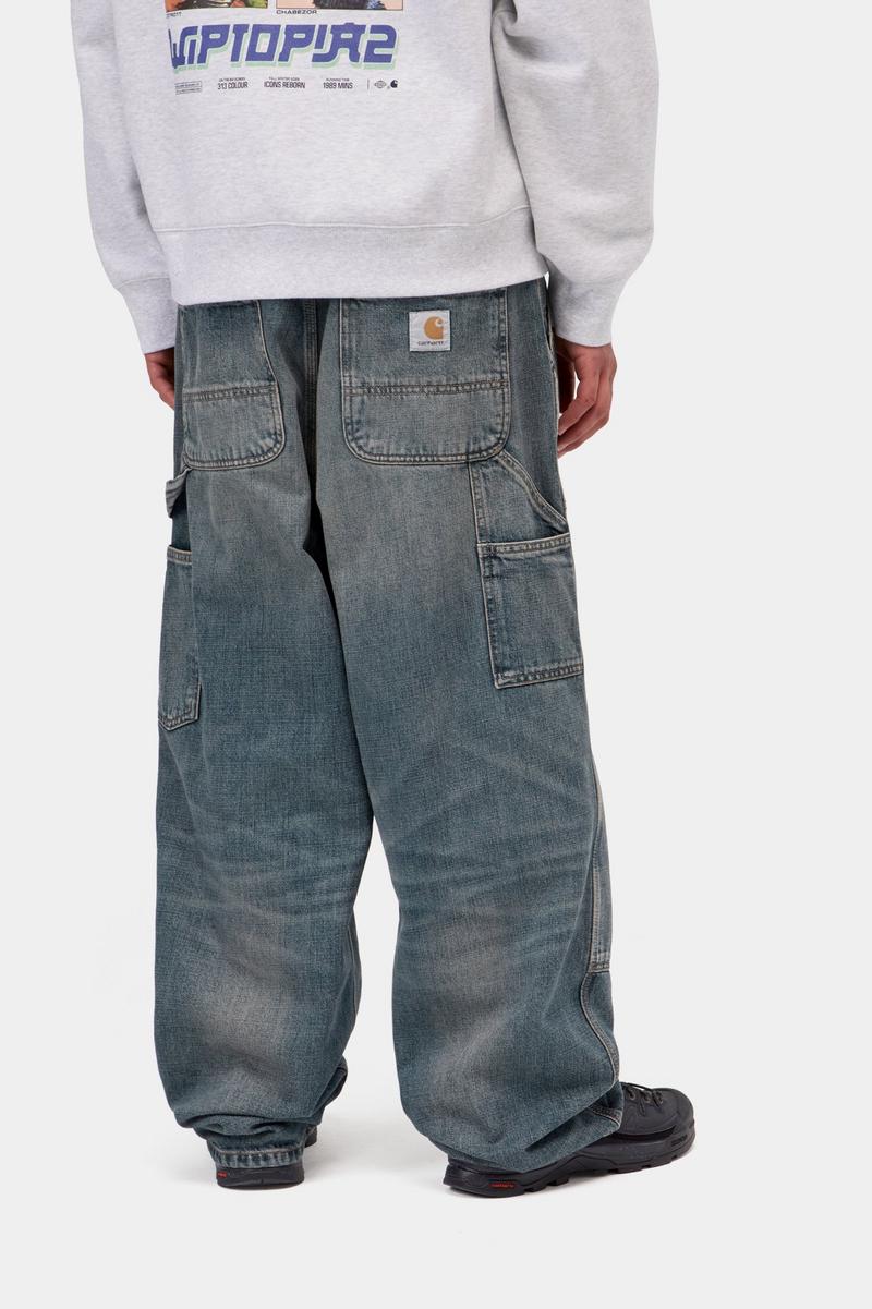 Carhartt Oakland Pant - Blue, Worn used wash