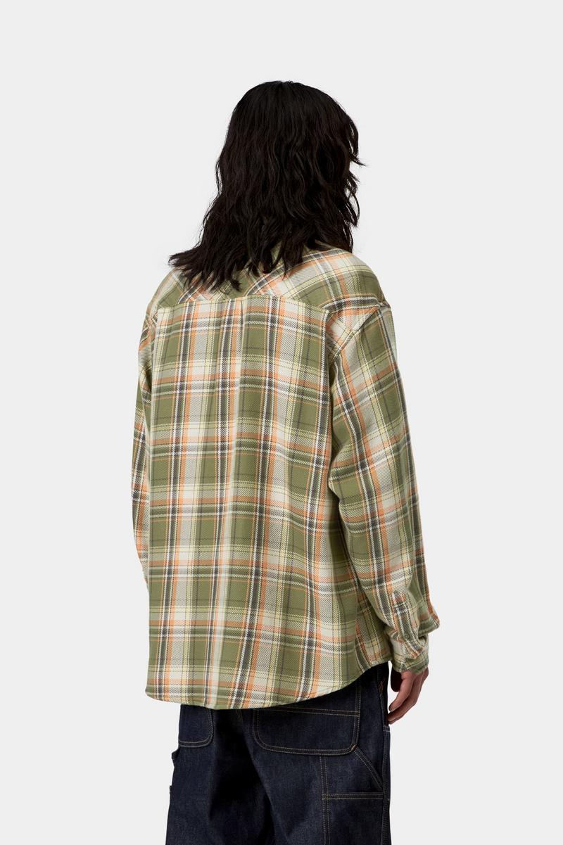 Carhartt L/S Tunick Shirt - Tunick Check, Dollar Green