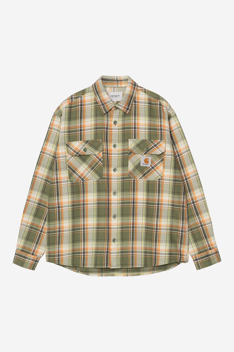Carhartt L/S Tunick Shirt - Tunick Check, Dollar Green