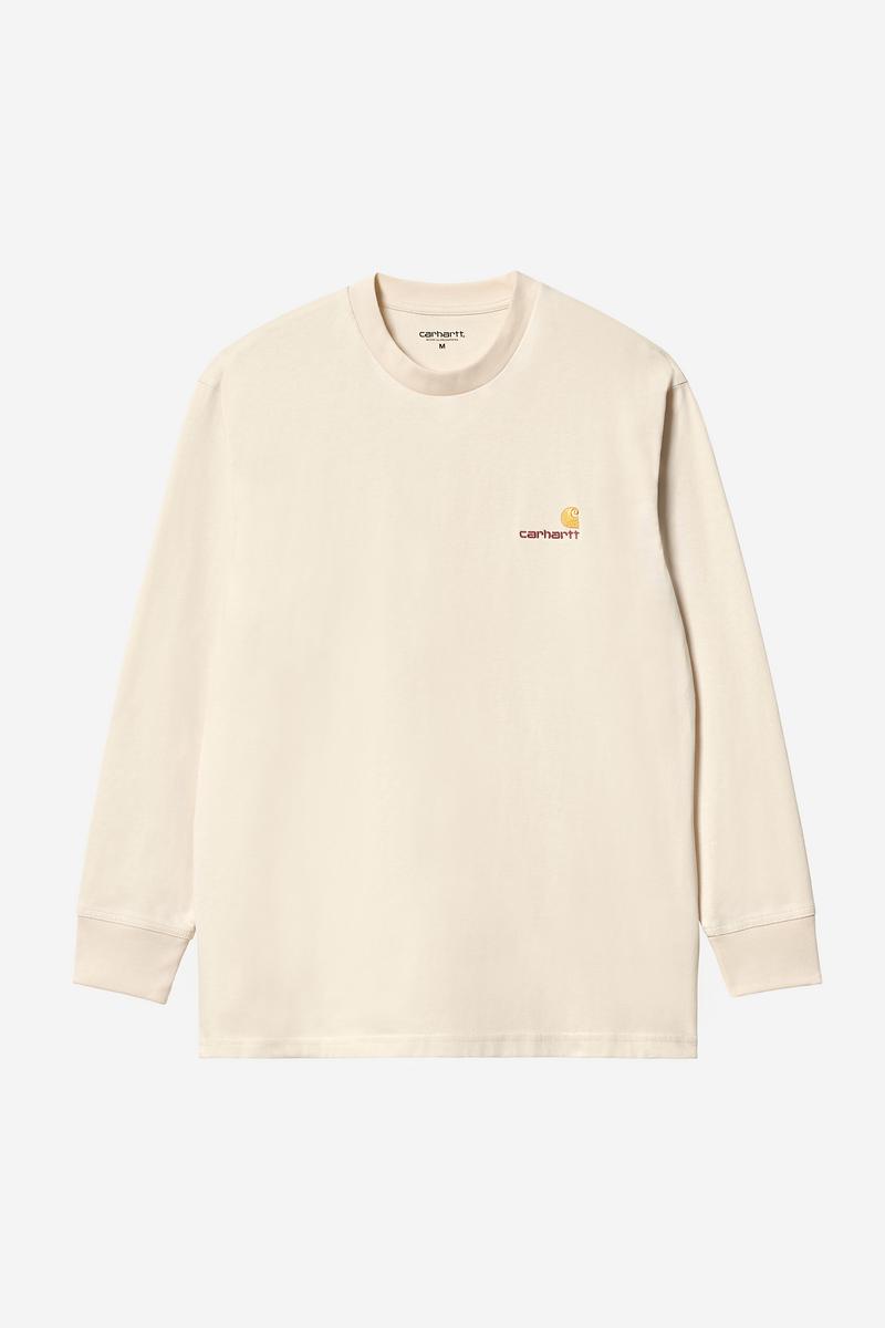 Carhartt L/S American Script T-Shirt - Natural