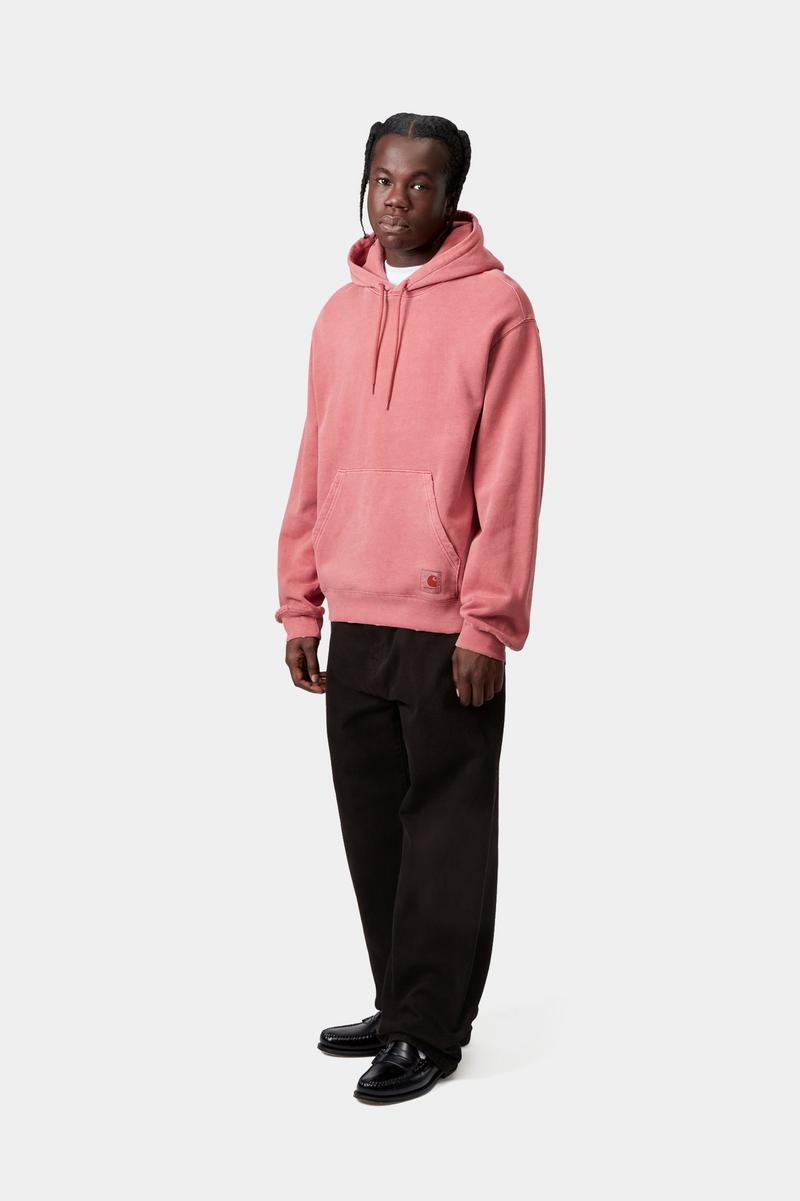 Carhartt Hooded Torion Sweatshirt - Marsala, Grind wash