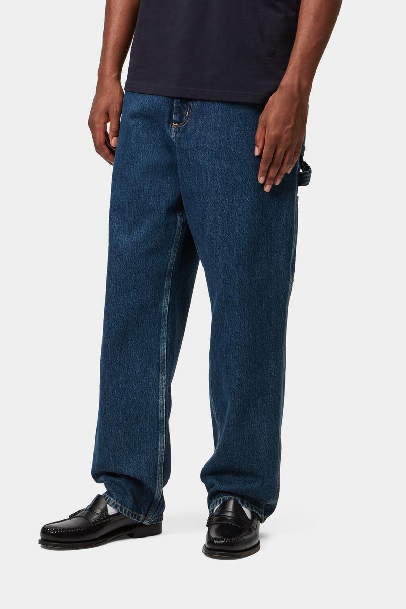 Carhartt Single Knee Pant - Blue, Stone washed