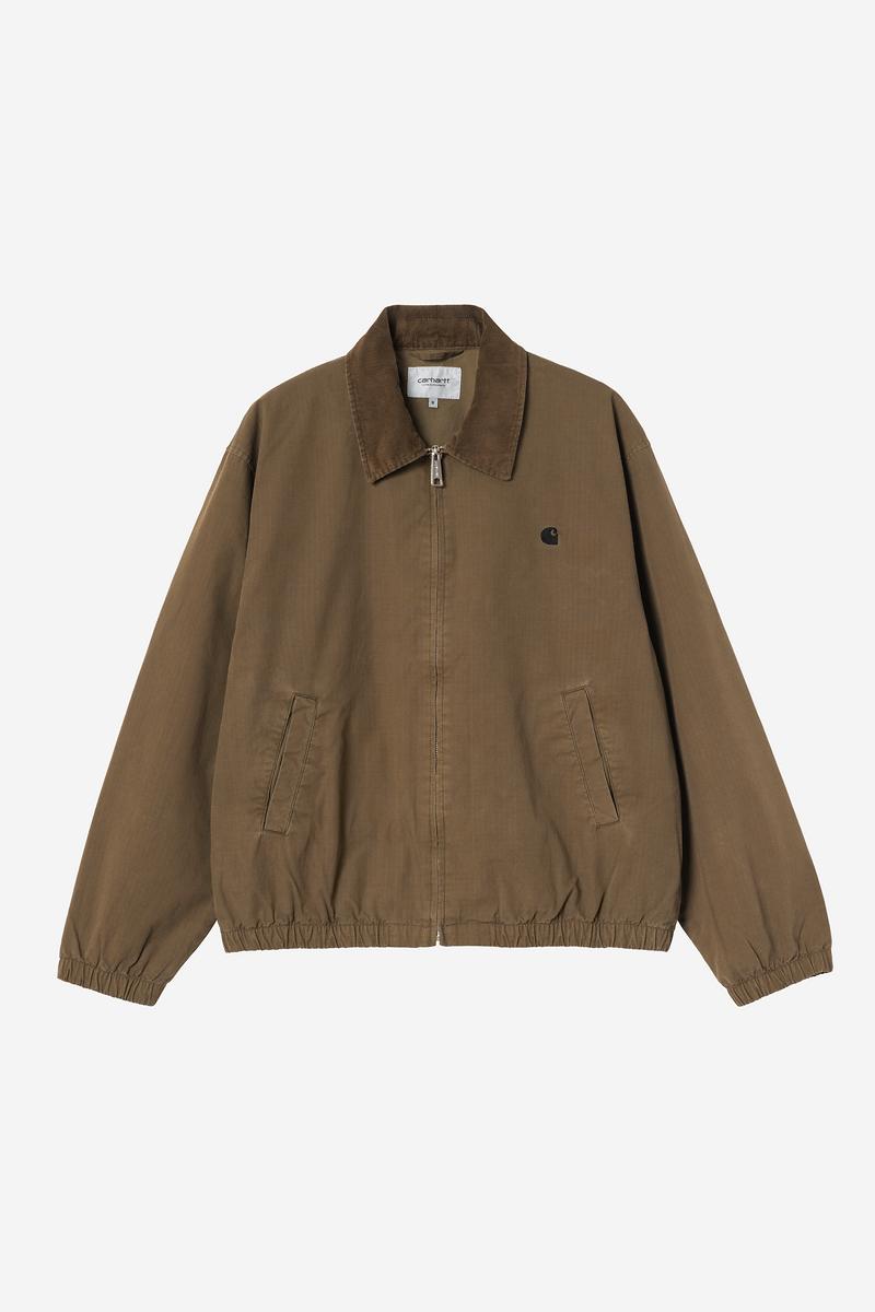 Carhartt Madison Ripstop Jacket - Dark Beech / Black, Garment dyed