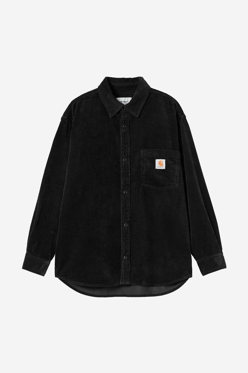 Carhartt L/S Loyde Shirt - Black, Rinsed