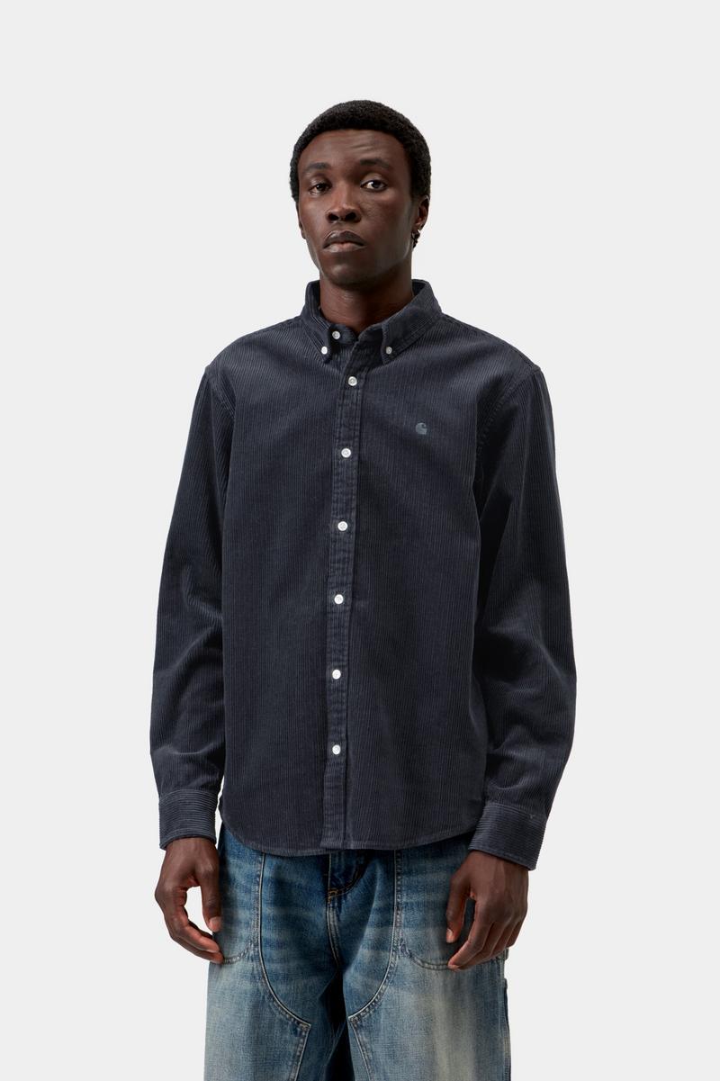 Carhartt L/S Madison Cord Shirt - Dark Navy