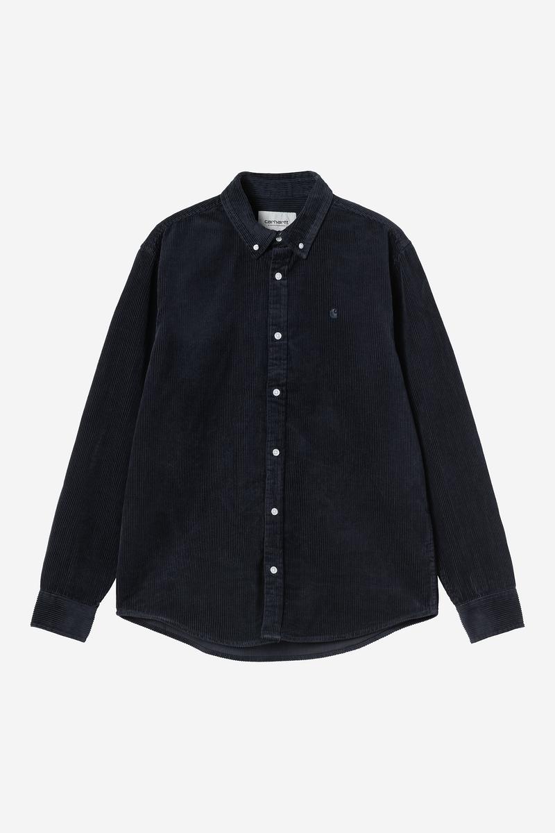 Carhartt L/S Madison Cord Shirt - Dark Navy / Dark Navy