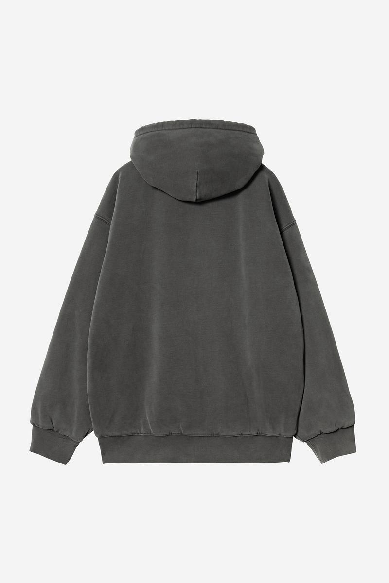 Carhartt Hooded Vista Jacket - Black, Garment dyed