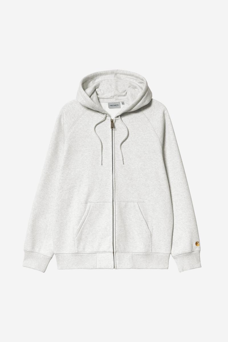 Carhartt Hooded Chase Jacket - Ash Heather / Gold
